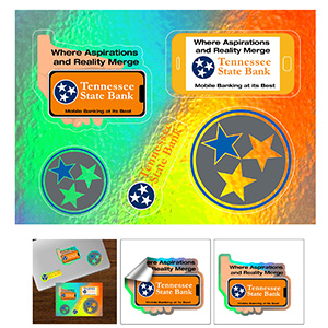 &ldquo;CUSTOMCUT&trade;&rdquo; 5&rdquo; x 7&rdquo; Full Colour Custom Shape Removable Vinyl Sticker Sheets